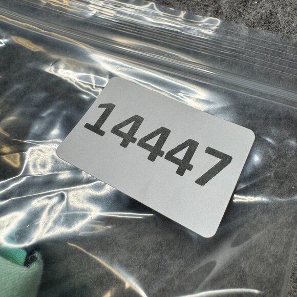 CJ Banks Jacket Womens Plus 2X Teal Green Geometric Button 3/4 Sleeve Stretch - Picture 8 of 8